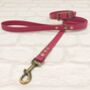 Waterproof Dog Collar And Lead Set Burgundy Ab, thumbnail 1 of 3
