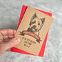 Personalised West Highland Terrier Dog Christmas Card, thumbnail 1 of 2