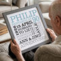 Personalised 90th Birthday Typographic Art, thumbnail 1 of 8