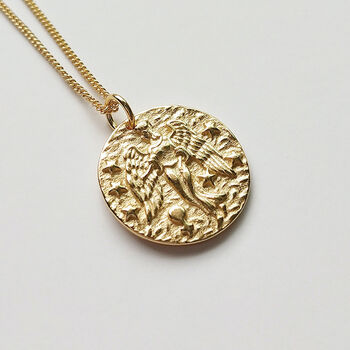 Chunky 14 K Gold Plated Layer Goddess Necklace, 7 of 11
