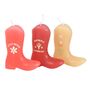 Three Cowboy Boot Candles, thumbnail 2 of 3