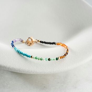 Natural Chakra Bracelet With Seven Gemstones, 4 of 7