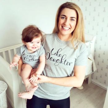 'Like Mother, Like Daughter' T Shirt Set, 3 of 4