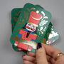 Personalised Foiled Christmas Nutcracker Playing Cards, thumbnail 2 of 7