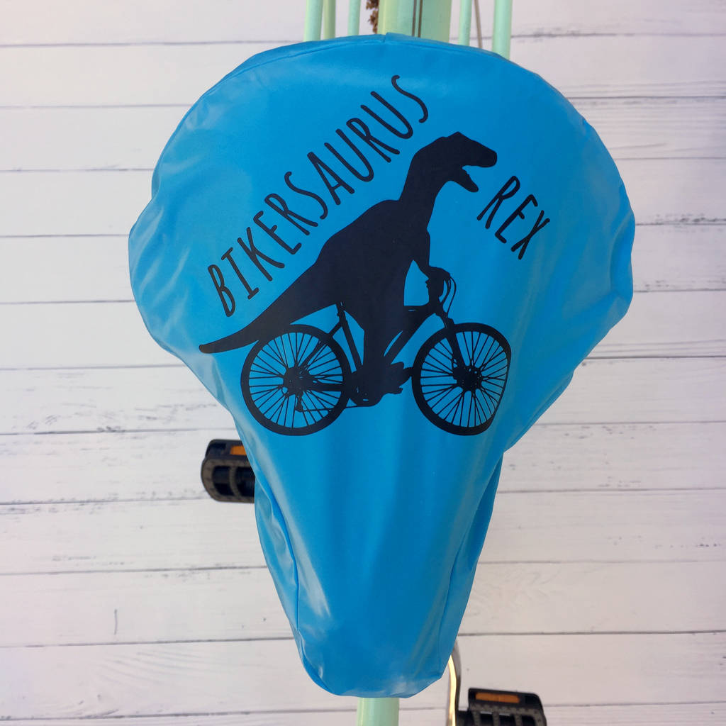 bike accessory dinosaur rain bike seat cover by kelly connor designs