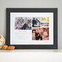 Personalised Golden Wedding Anniversary Collage Art, thumbnail 7 of 10
