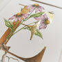 E Is For Echinacea Gilded Initial Print, thumbnail 3 of 7