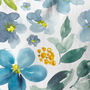 Blue Watercolor Botanical Wildflower Cushion Cover, thumbnail 3 of 12