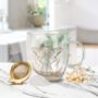 Tea Gifts Double Wall Glass Mug With Quartz Tea Infuser, thumbnail 4 of 9