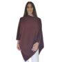 Personalised Dark Brown 100% Cashmere Poncho Gift Boxed, thumbnail 5 of 9