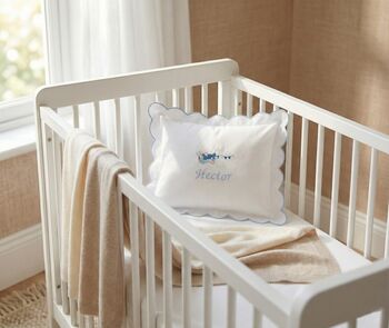 Personalised Aeroplane Baby Pillowcase, 2 of 5