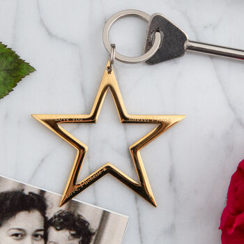 Gold Or Silver Star Keyring, 2 of 12