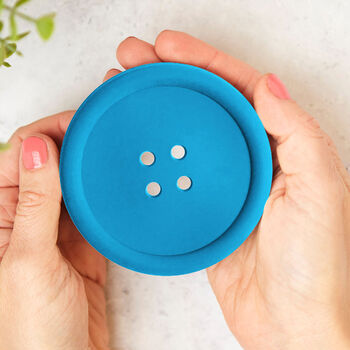 Button Drinks Pvc Coaster Gift For Sewers, 2 of 5