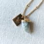 Birth Flower Engraved Charm Necklace, thumbnail 2 of 12