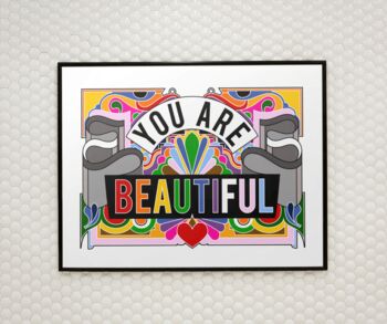 You Are Amazing Poster Art Print, 4 of 4