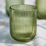 Palermo Set Of Four Green Ribbed Tumblers, thumbnail 3 of 4
