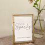 Wedding Sparkler Sign A6 Wedding Print, thumbnail 6 of 7