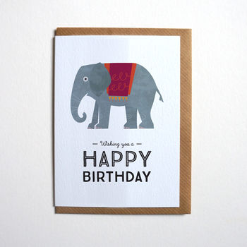 Elephant Birthday Card, 2 of 2