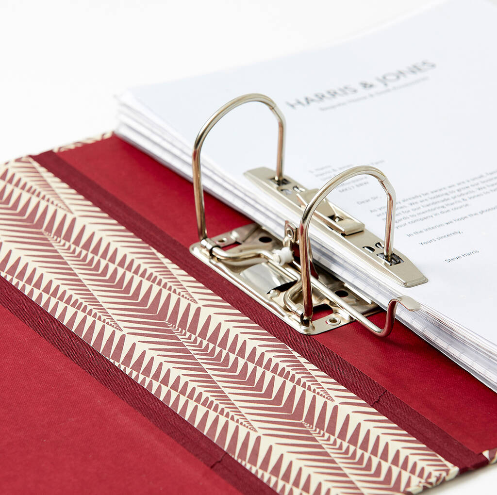 Designer Lever Arch File Yellow By Harris & Jones Ltd