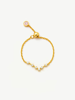 Adjustable Zodiac Constellation Ring With Birthstone, 11 of 12