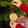 Personalised 'Wish You Lived Next Door' Tree Decoration, thumbnail 3 of 8