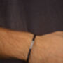 Black Personalised Cuff Bracelet, thumbnail 3 of 3