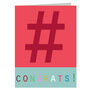 Mini Hashtag Congratulations Card, thumbnail 2 of 5
