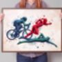 Custom Personalised Triathlon Print, thumbnail 7 of 7