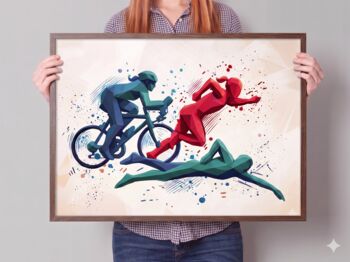 Custom Personalised Triathlon Print, 7 of 7