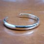 Mans Curved Sterling Silver Bracelet, thumbnail 6 of 8