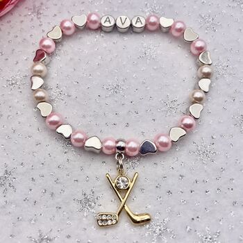 Personalised Golf Bracelet Golfers Gift, 6 of 7