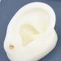 Genuine Citrine Crystal Heart Stud Earrings, thumbnail 3 of 12