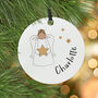 Personalised Angel Tree Decoration Christmas Card, thumbnail 2 of 6