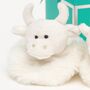 Scottish Highland Cream Cow Baby Slippers Gift Boxed, thumbnail 3 of 4