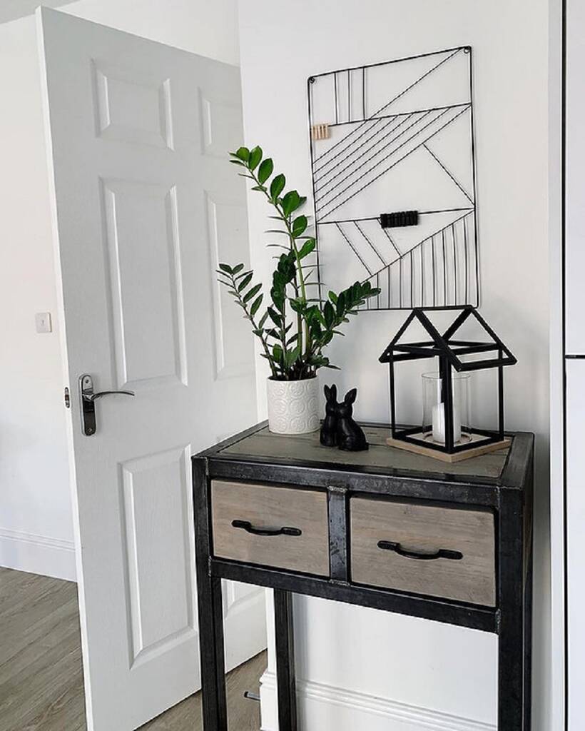 Industrial Reclaimed Console Table Drawers 680 By Rcc Furniture