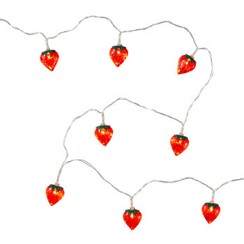 10 LED Battery Operated Strawberry Fairy Lights, 4 of 4