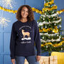 Personalised Cotton Deer Family Adult Christmas Jumper, thumbnail 2 of 5