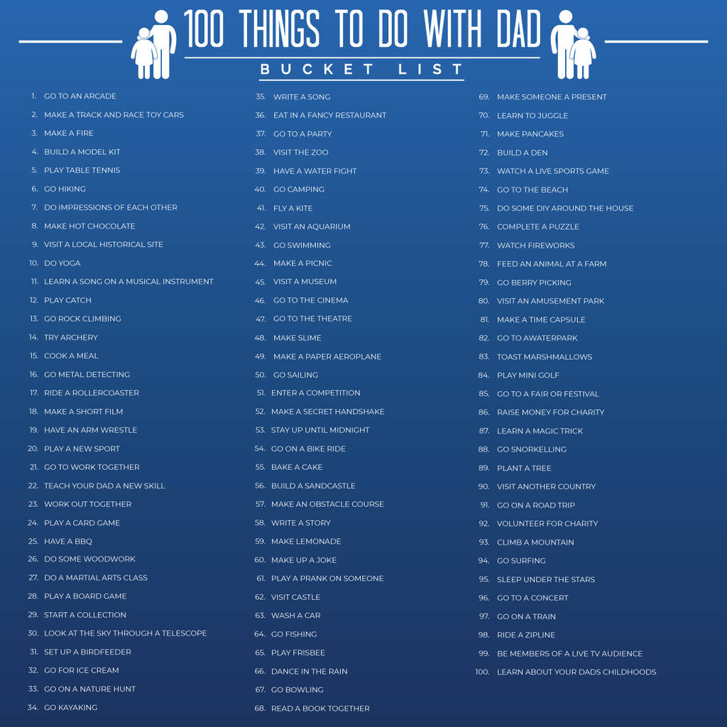 Gift Republic 100 Things To Do With Dad Bucket List Scratch Book