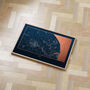 Personalised Map Print With Gold Leaf, thumbnail 2 of 8