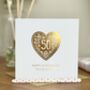 50th Golden Wedding Personalised Anniversary Card, thumbnail 2 of 2