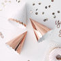 Rose Gold Pick And Mix Foiled Party Hats, thumbnail 1 of 3