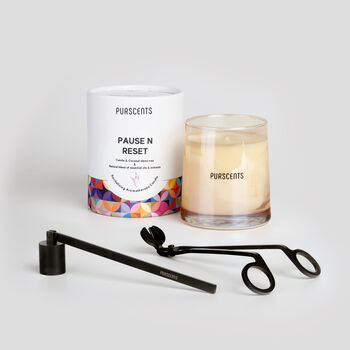 Pause N Reset! Revitalising Aromatherapy Scented Candle, 8 of 8