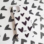 Personalised Black And White Heart Print Phone Case, thumbnail 4 of 5