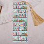 Bookshelf Bookmark With Coloured Tassel, thumbnail 1 of 3