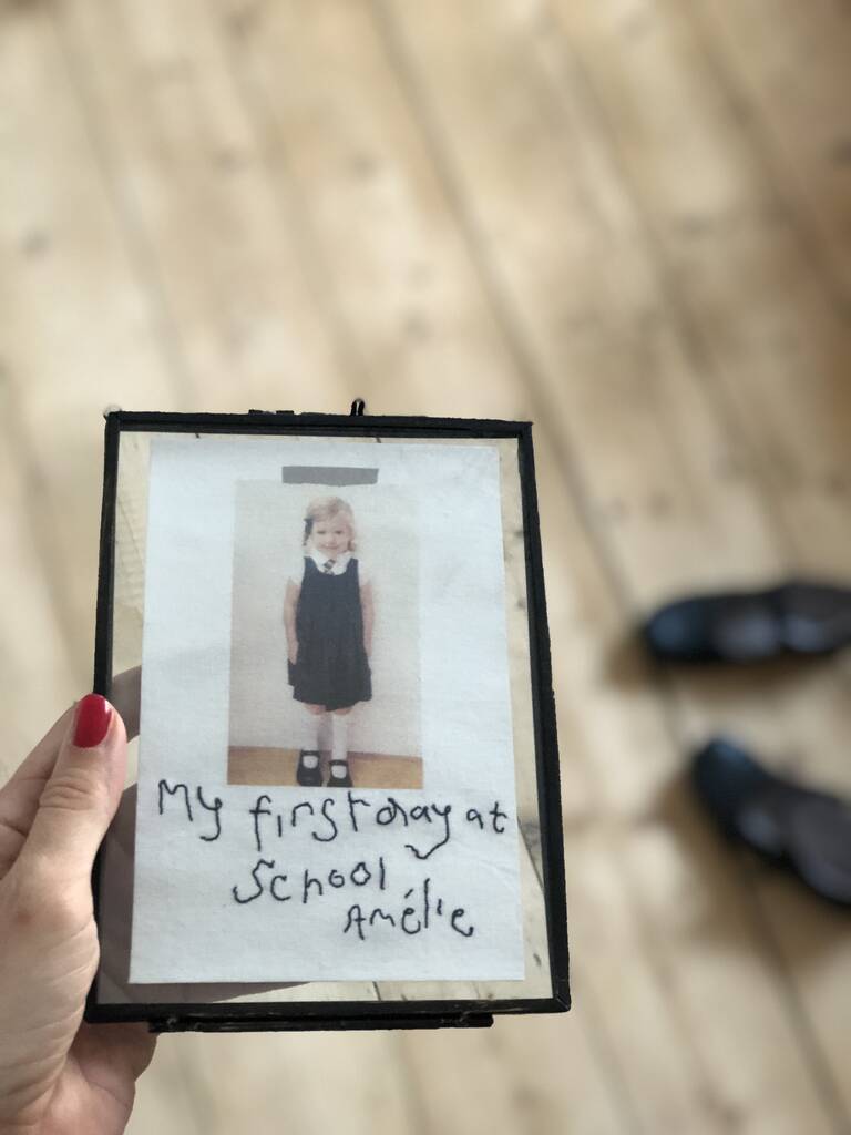 Personalised Embroidered Handwriting Scrapbook Photo By Emma Giacalone
