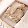 Personalised Big Bobble Knitted Baby Hat, thumbnail 9 of 12