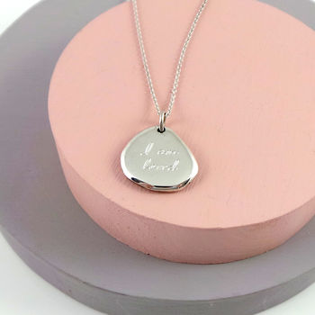 Personalised Irregular Nugget Necklace, 3 of 4
