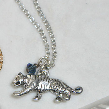 Tiger Charm Necklace Gold Only, 2 of 3