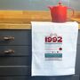 Personalised Birth Year Tea Towel, thumbnail 1 of 6