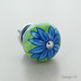 Blue Flowers Collections Ceramic Door Knobs Handles, thumbnail 5 of 7
